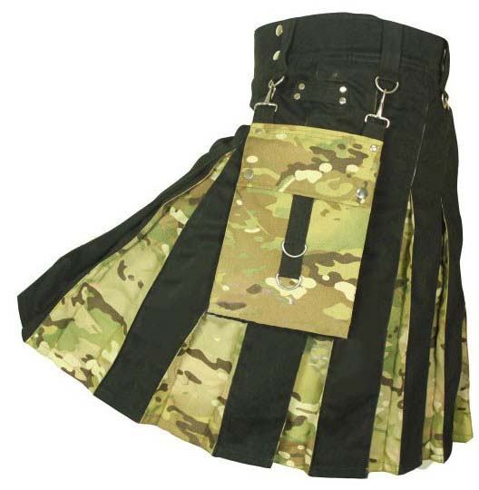 Hybrid Camo Kilt Black - Image 4