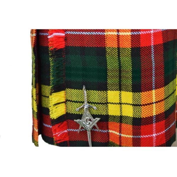 Buchanan Tartan Kilt Close