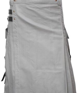 Men grey Utility Kilt