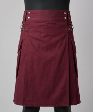 Buy Scottish Maroon Scout Utility Kilt