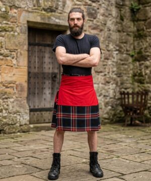 Red And Black Stewart Tartan Kilt