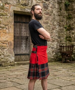 Alternative view of Red And Black Stewart Tartan Kilt