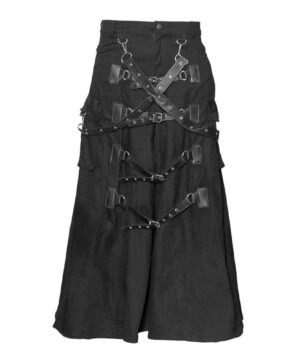 Cyber Punk Gothic Bondage Skirt
