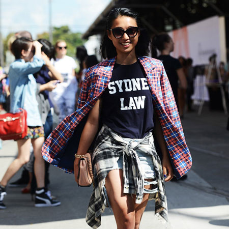 How To Wear A Plaid Shirt Around Your Waist