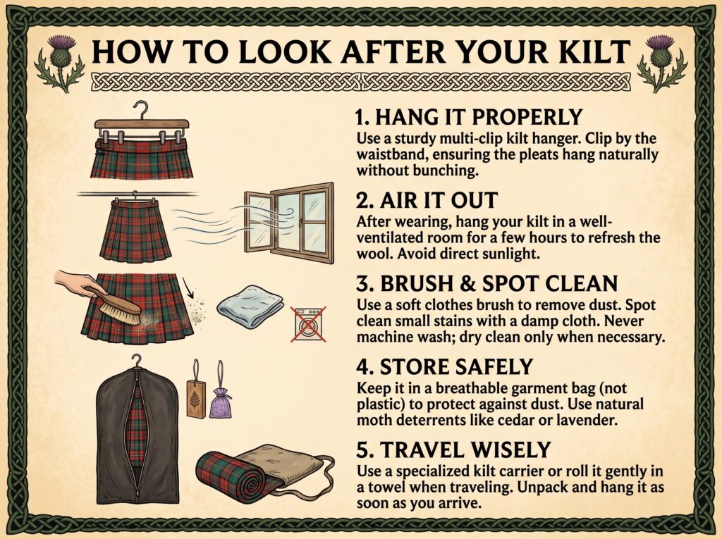 How To Look After Your Kilt