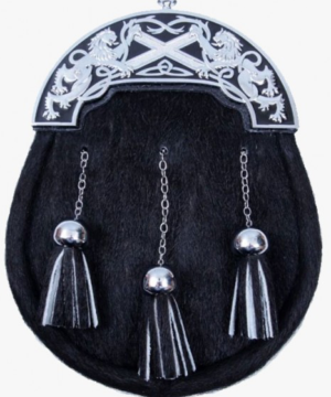 Black Cantle Kilt Sporran