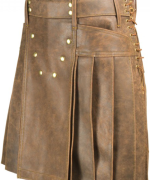 Vintage Leather Kilt