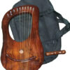 Simple Rosewood 10 Strings Lyre Harp