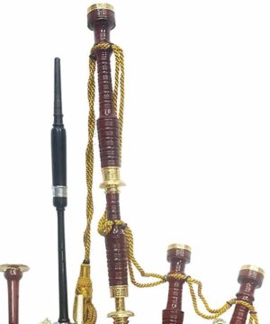 Scottish Great Highland Bagpipe With Wooden Case