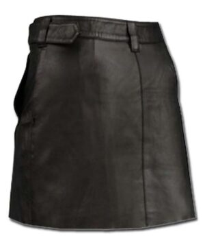 Hipster Leather Mini Skirt