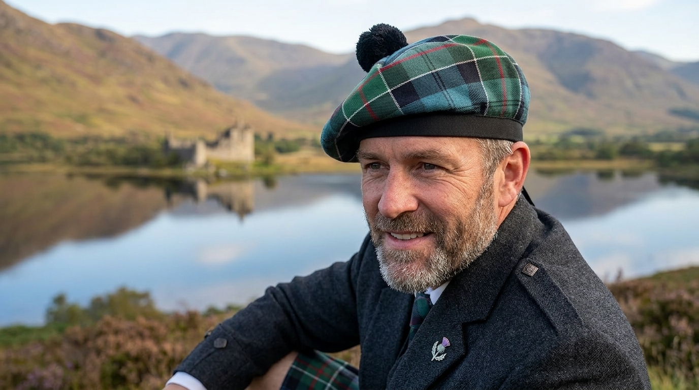 Authentic Tam O' Shanter Scottish Hat