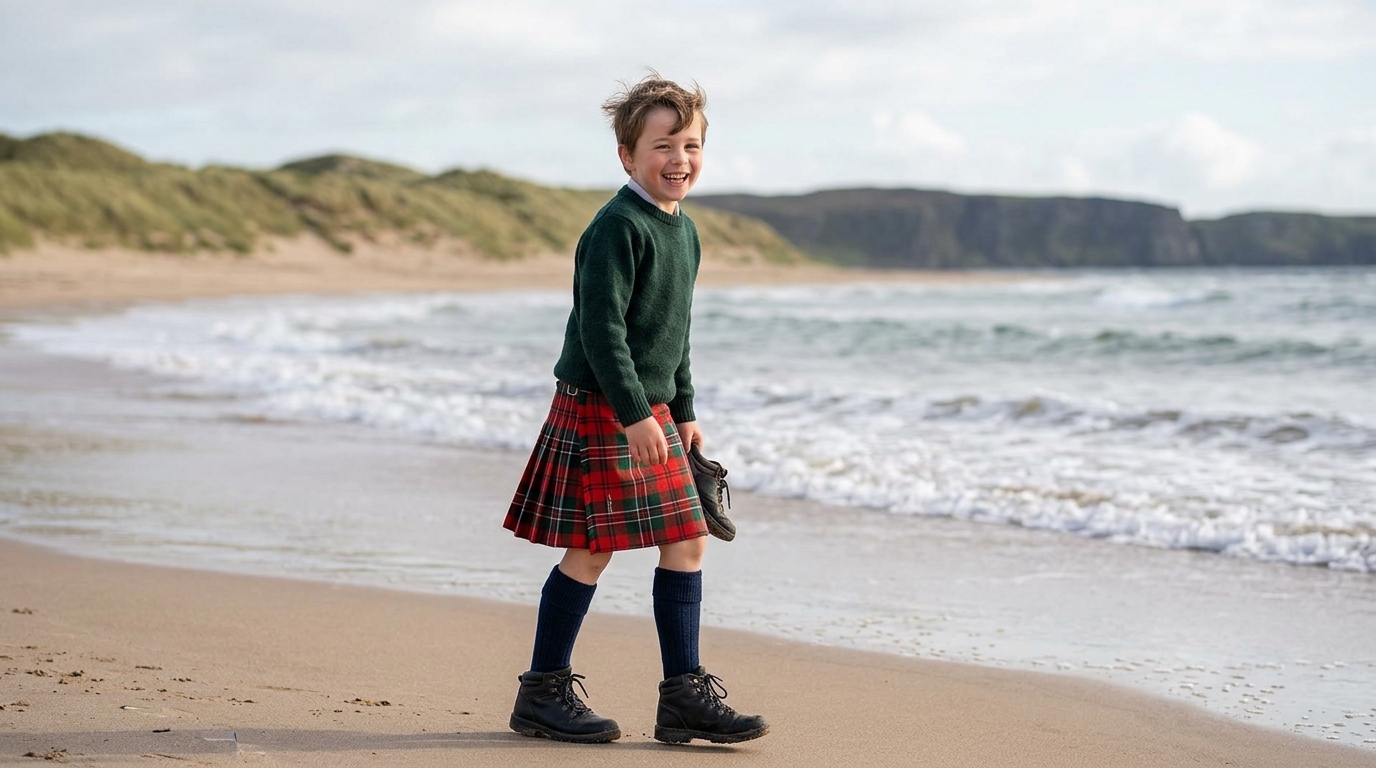 Custom Boys Kilt Made to Measure