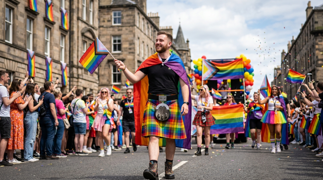 Gay Kilts for Pride Festivals and LGBTQ+ Events