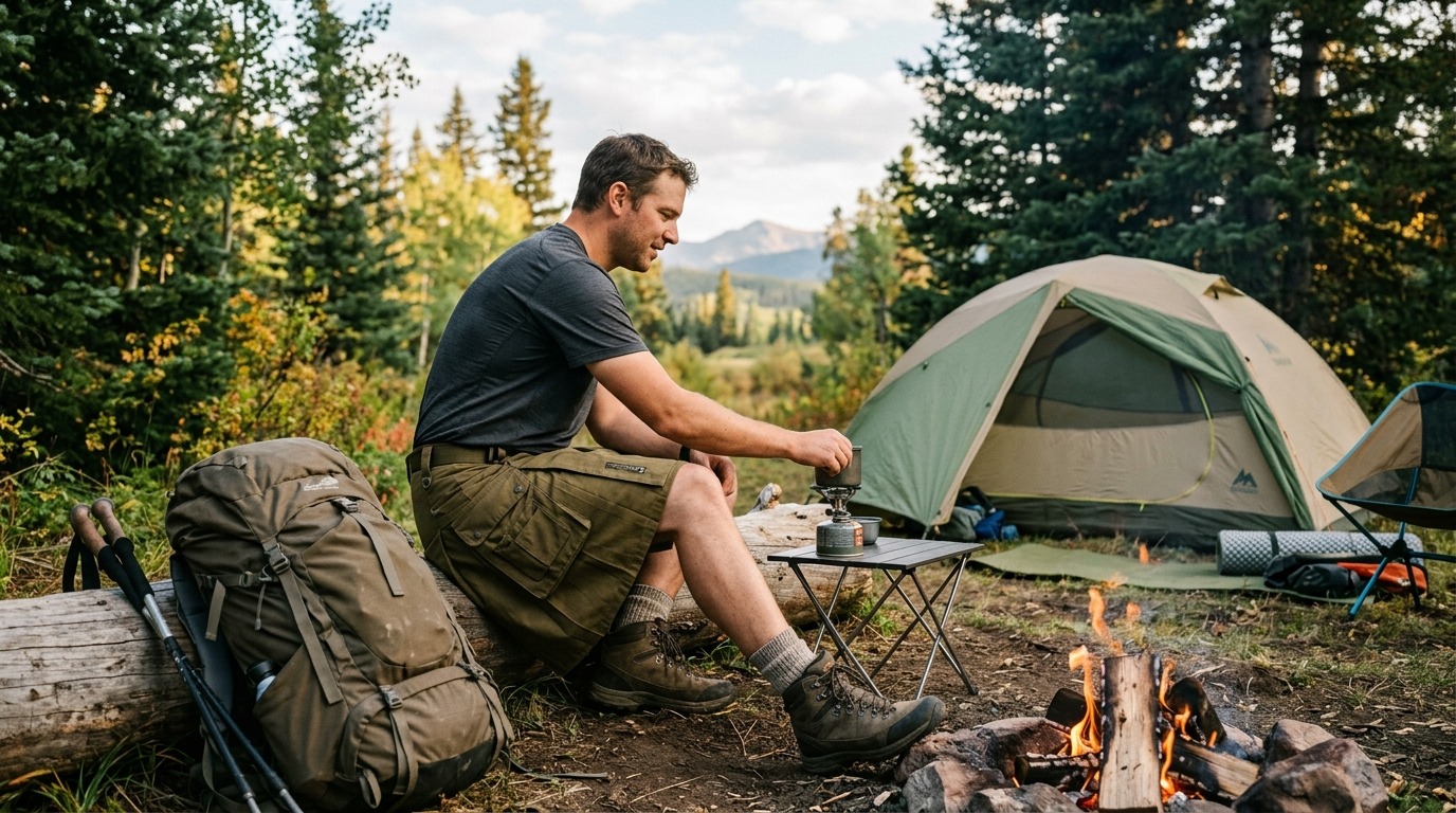 Traditional Hiking Kilt Made from Lightweight Tartan Fabric