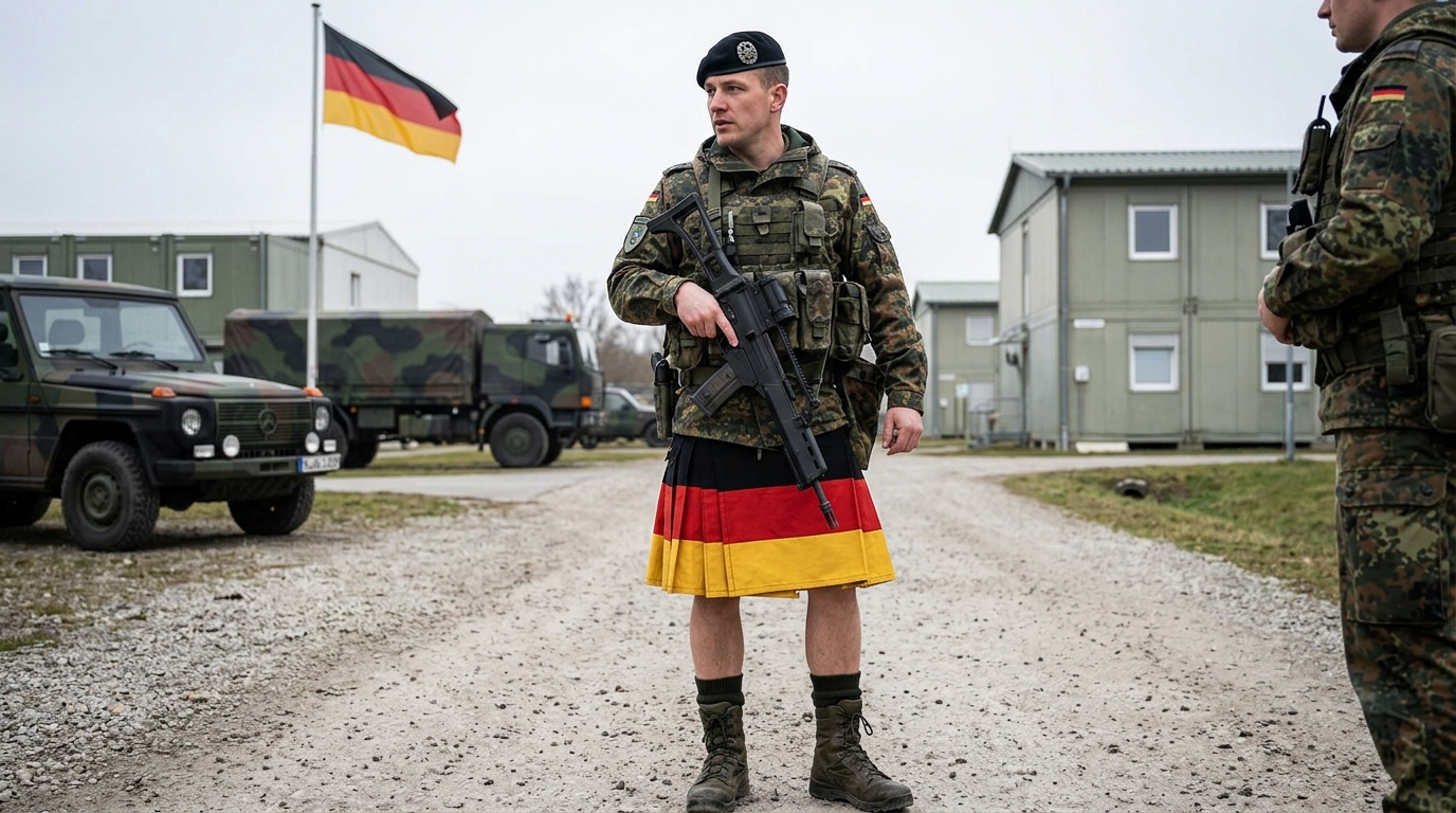 Germany flag fashion kilt