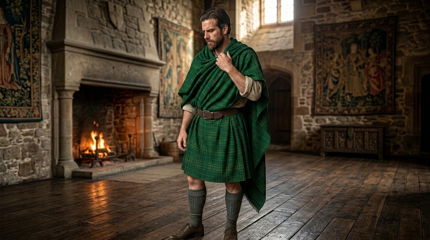 Traditional Scottish Great Kilt Feileadh Mòr