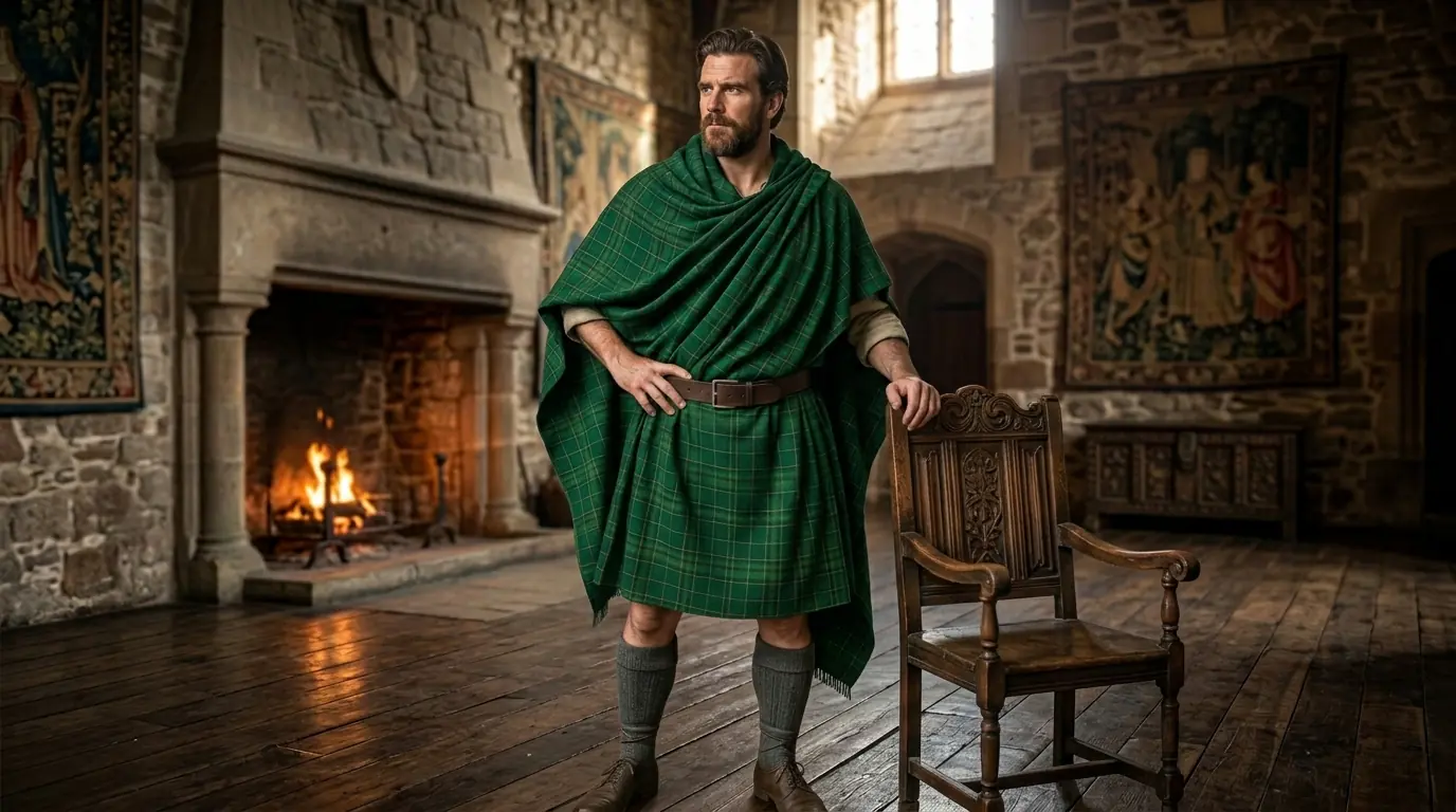 Scottish Great Kilt front view