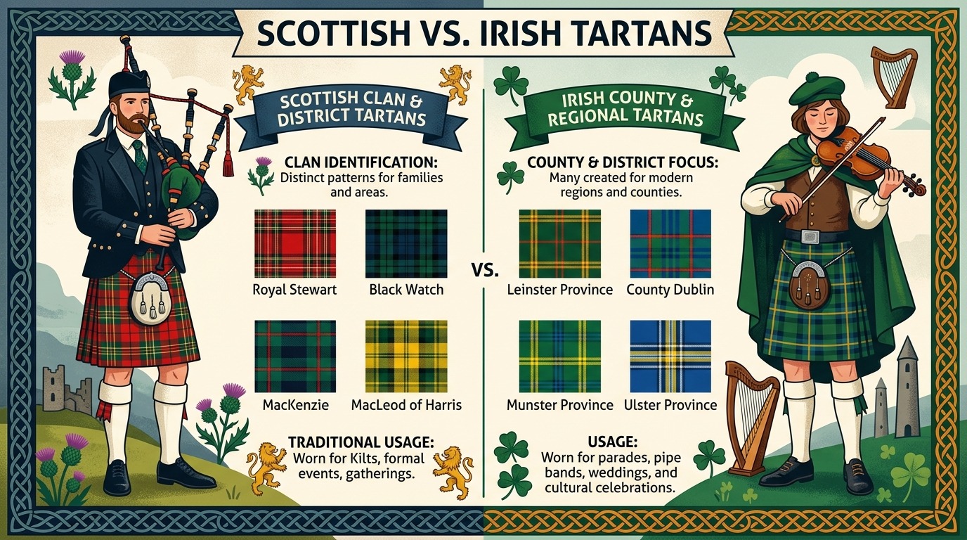 Best Scottish and Irish tartan patterns