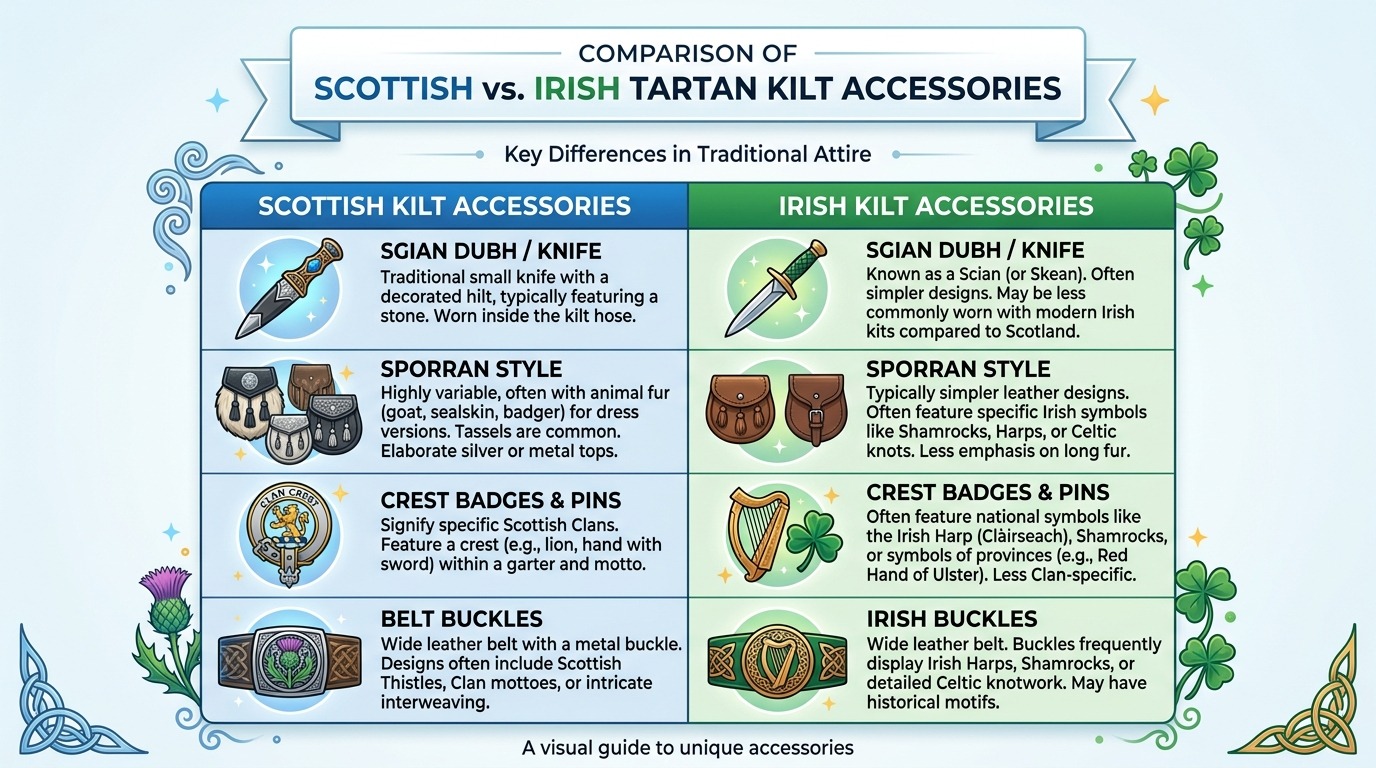 Scottish and Irish kilt accessories
